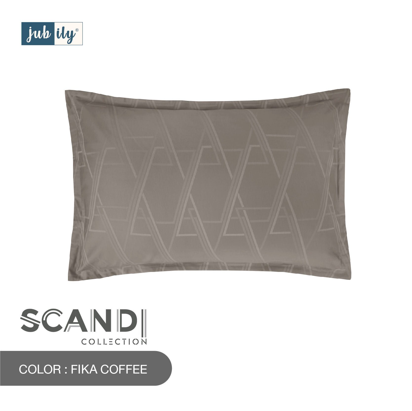 ชุดผ้าปูที่นอนและปลอกหมอนหนุน (ไม่รวมผ้านวมสำเร็จ) 6 ฟุต KING JUBILY - SCANDI COLLECTION 460 SERIES สี FIKA COFFEE_3